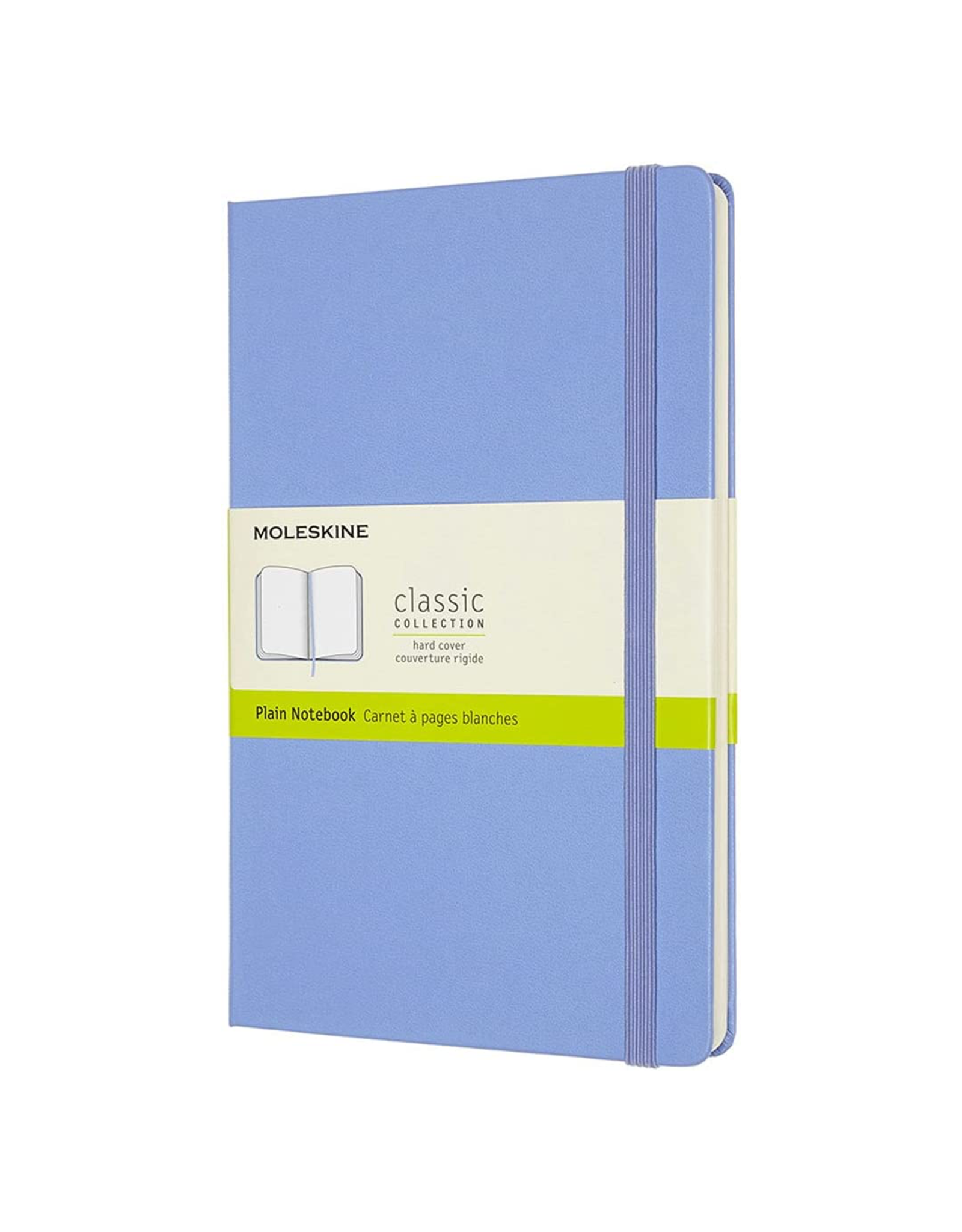 Moleskine Classic Notebook, Extra Large, Plain, Hydrangea Blue, Hard Cover