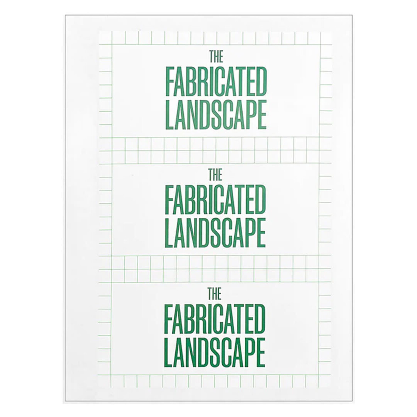 Inventory Press The Fabricated Landscape