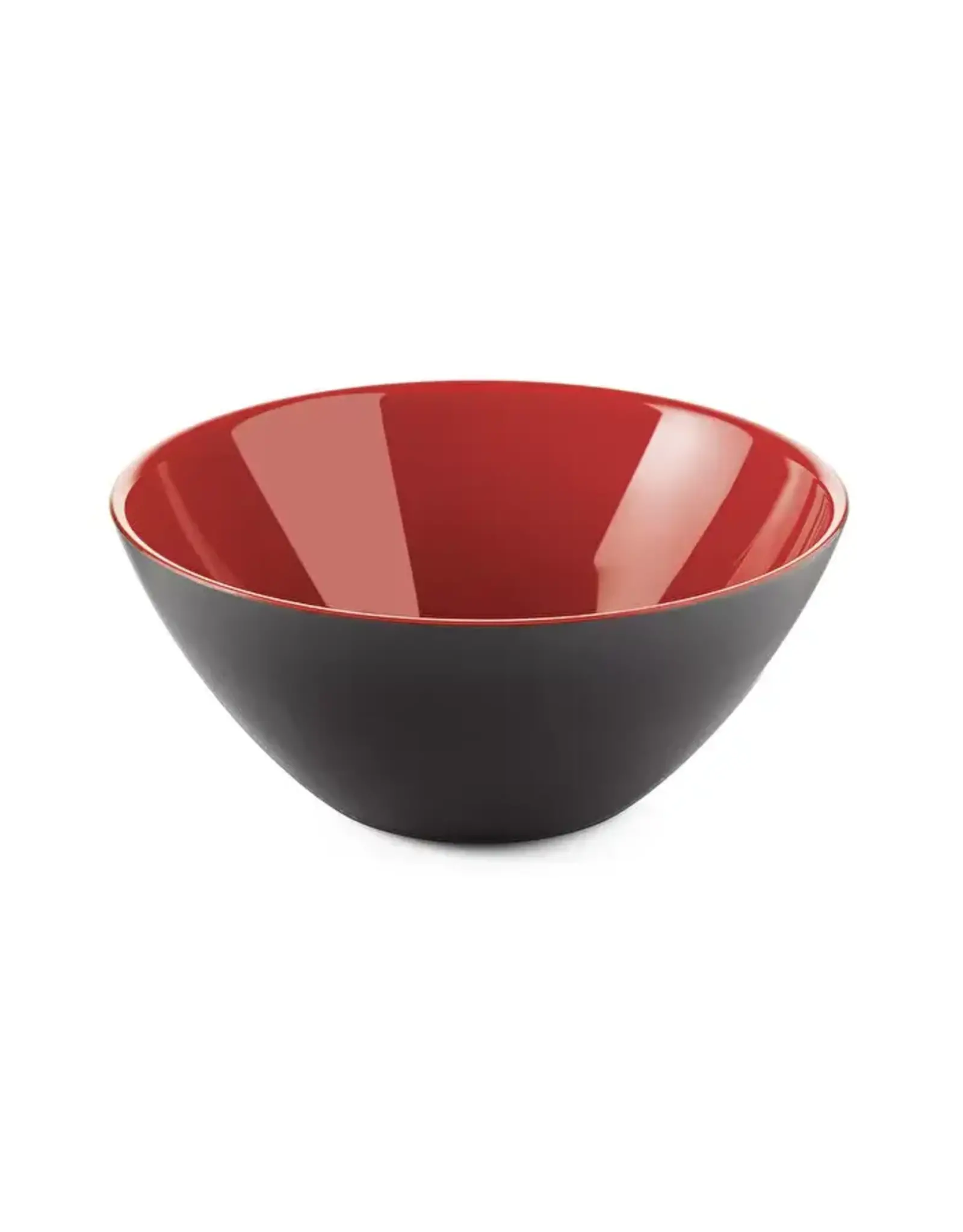 Guzzini Medium 020 Fusion Bowl, Black/Red