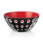 Guzzini Guzzini Le Murrine Bowl, 25cm - Black / Red