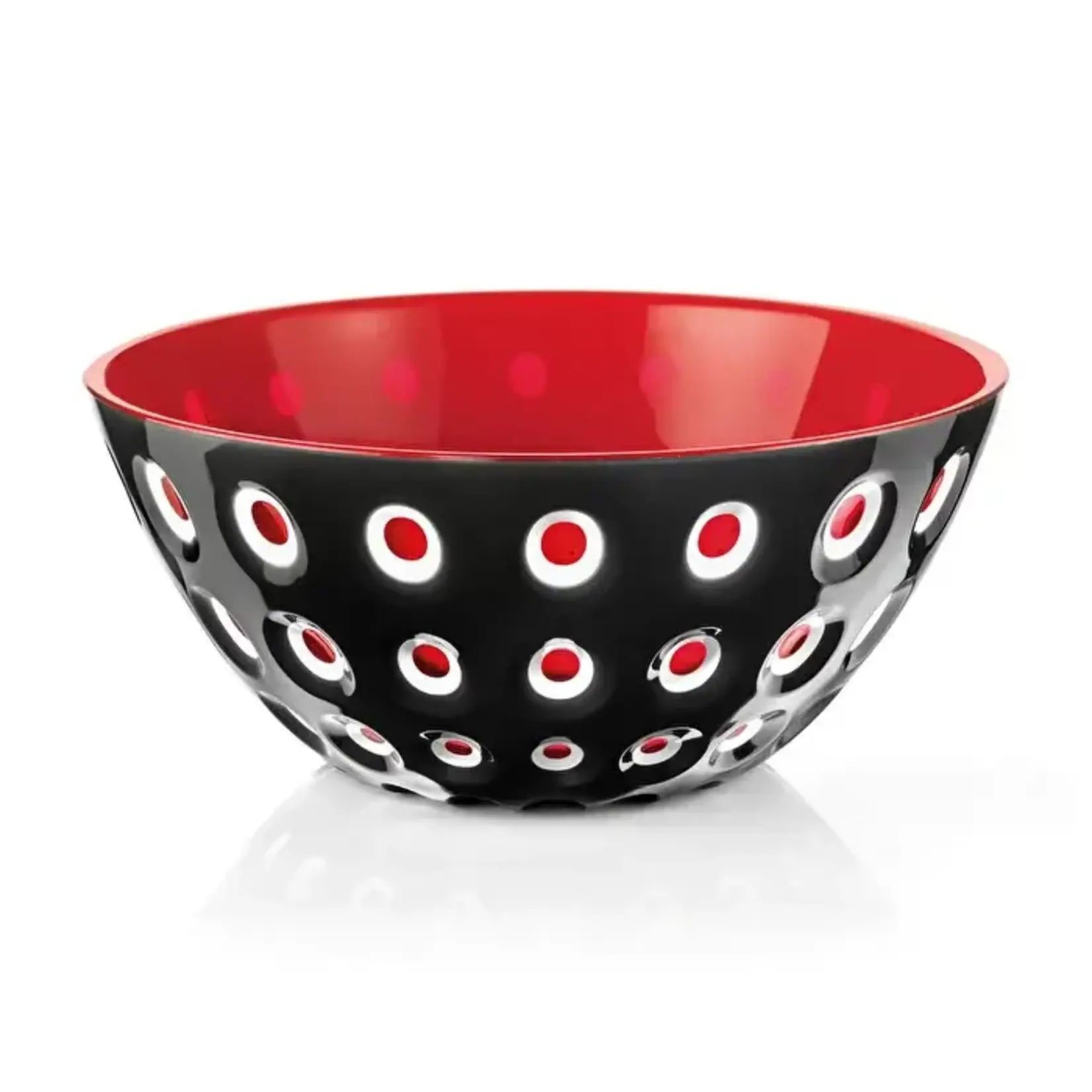 Guzzini Guzzini Le Murrine Bowl, 25cm - Black / Red