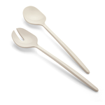 Guzzini Guzzini "Tierra" Salad Servers - Milk White