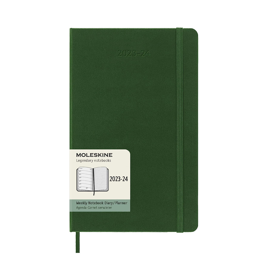 Moleskine 20232024 Weekly Planner, Green Swipe Design