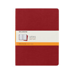 Moleskine XL Cahier, Ruled, Cranberry  Red, Set of 3
