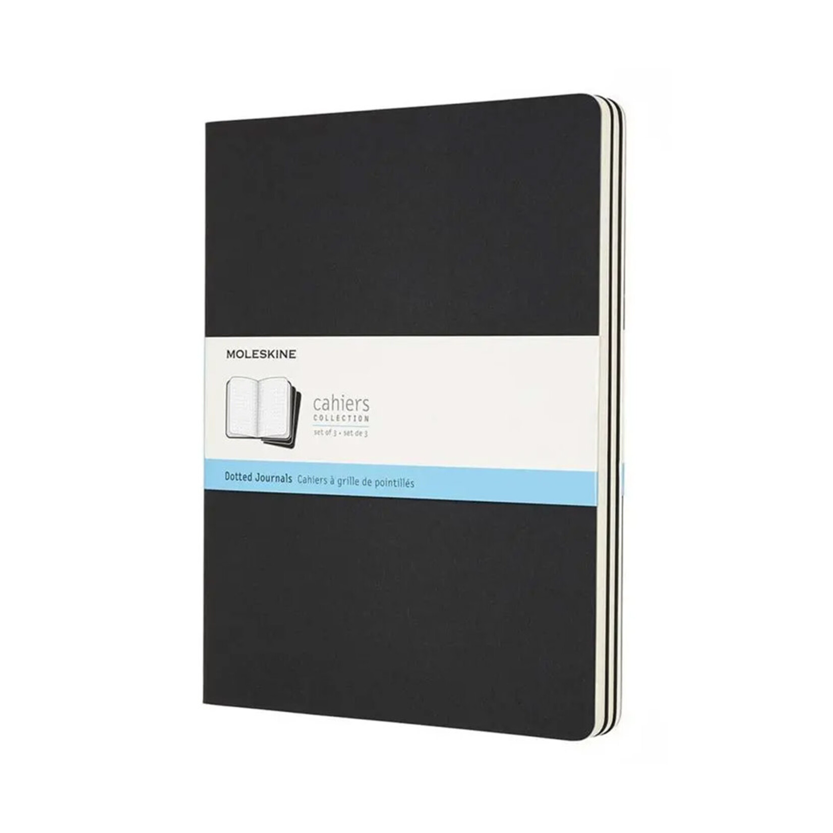 Moleskine Moleskine Cahier Journal, XL, Softcover - Black, Dotted (Set of 3)