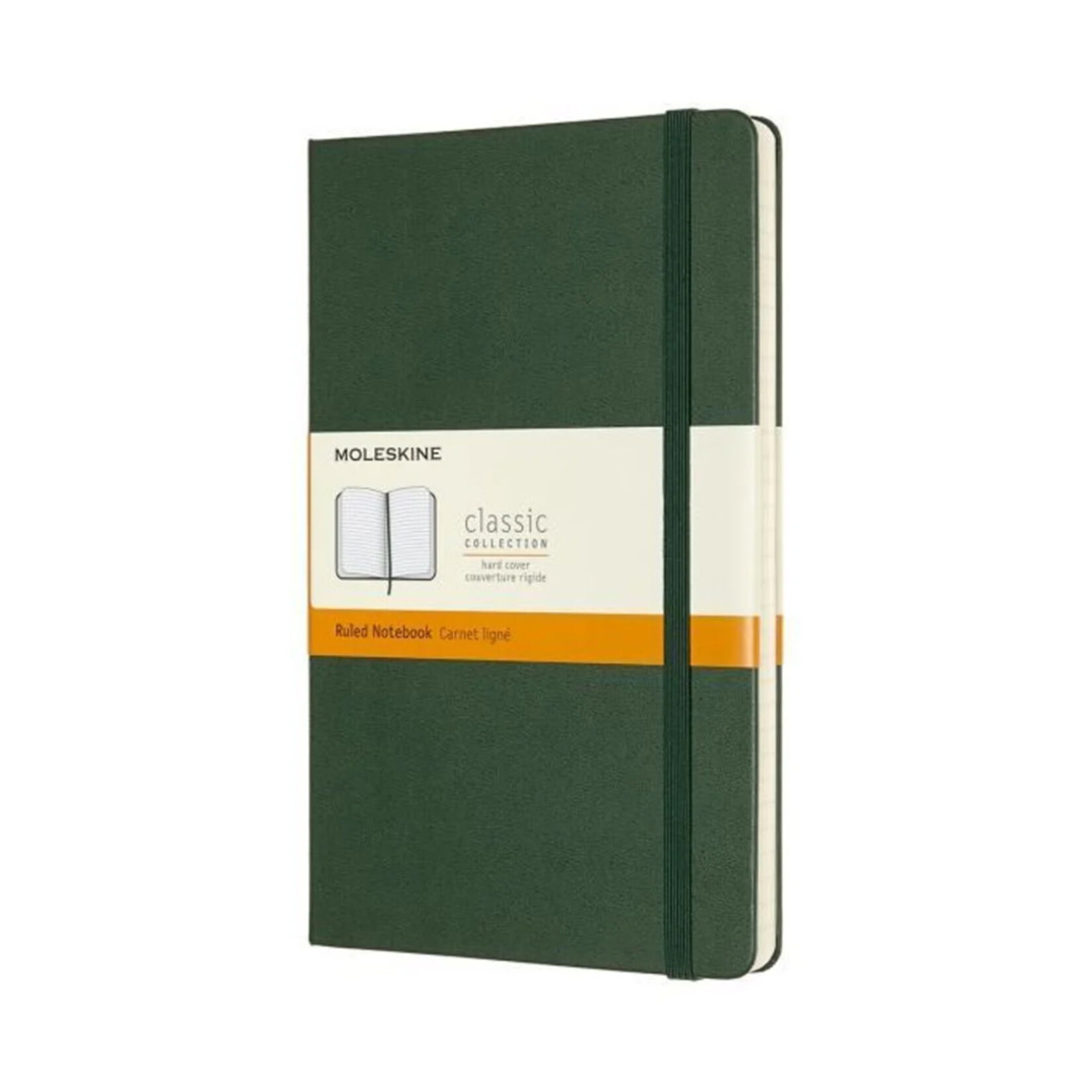 Moleskine Moleskine Classic Notebook, Large, Hardcover - Myrtle Green, Ruled