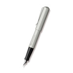 Faber-Castell Faber Castell Hexo Matte Silver Fountain Pen, Medium