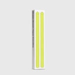 AREAWARE AREAWARE DUSEN DUSEN TAPER CANDLE, SET OF 2, YELLOW