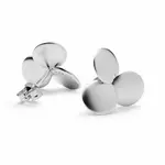 hk+np hk+np Clover Earrings - Matte Finish