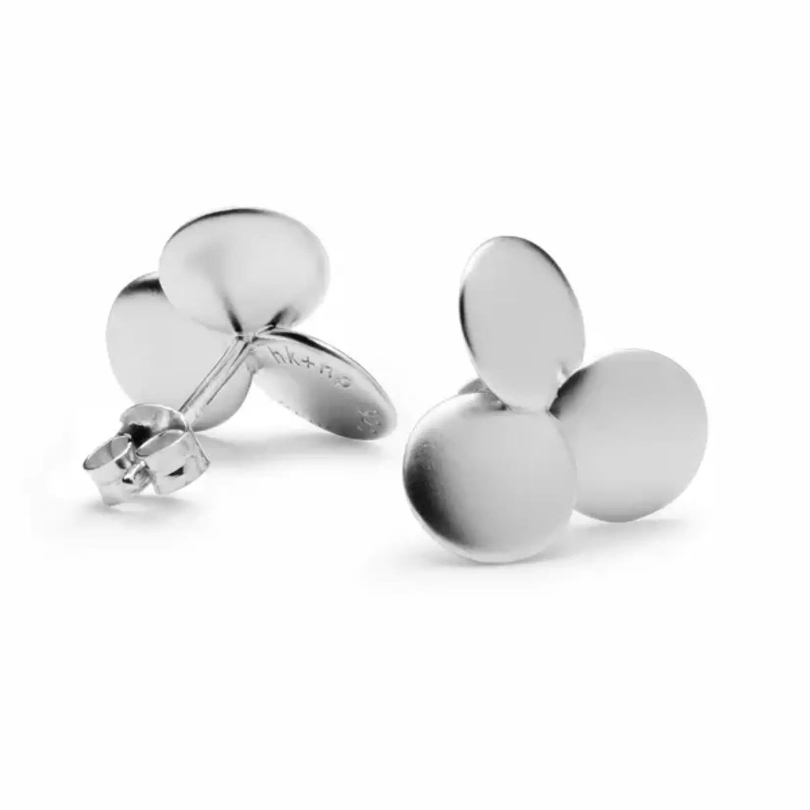 hk+np hk+np Clover Earrings - Matte Finish