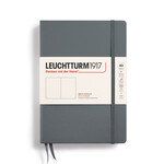 Leuchtturm Leuchtturm1917 Notebook, Medium (A5), Hardcover - Anthracite, Plain