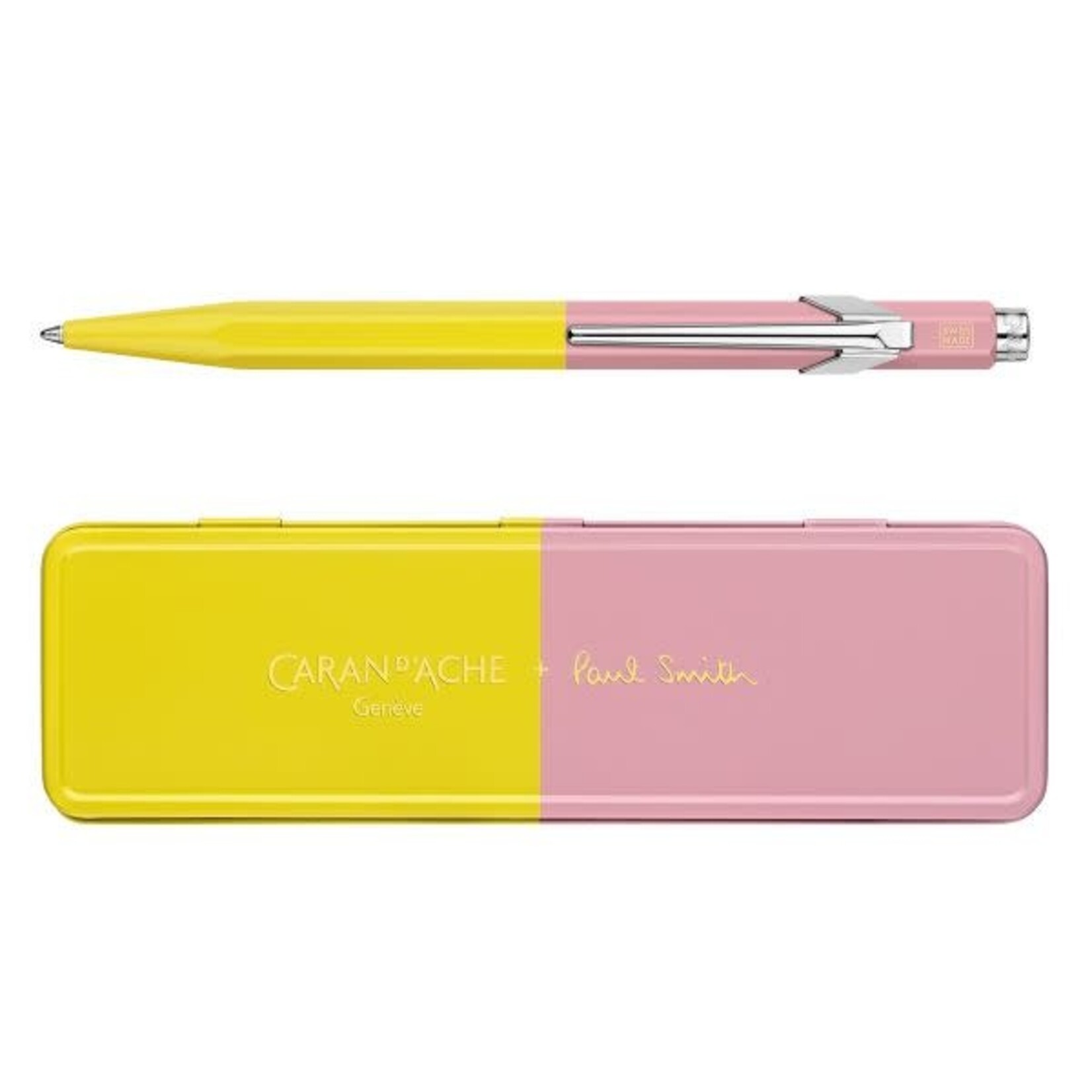 Caran d'Ache Caran d'Ache 849 Ballpoint Pen, Paul Smith - Chartreuse / Rose