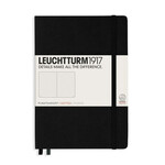 Leuchtturm Leuchtturm A5 Hardcover Notebook, Black, Dotted