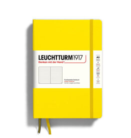 Leuchtturm A5 Hardcover Notebook, Lemon, Dotted