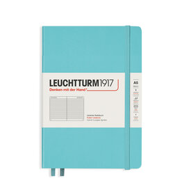 Leuchtturm A5 Hardcover Notebook, Aquamarine, Ruled