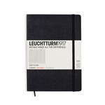 Leuchtturm A5 Softcover Notebook, Black, Squared