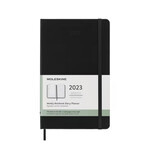 Moleskine Moleskine 2023  Weekly Planner, 12M, Large, Black, Hard Cover