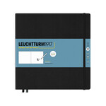 Leuchtturm Leuchtturm Sketchbook Square, Black, Plain