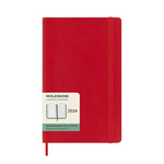 Moleskine 2024 Weekly Planner, Softcover, Red