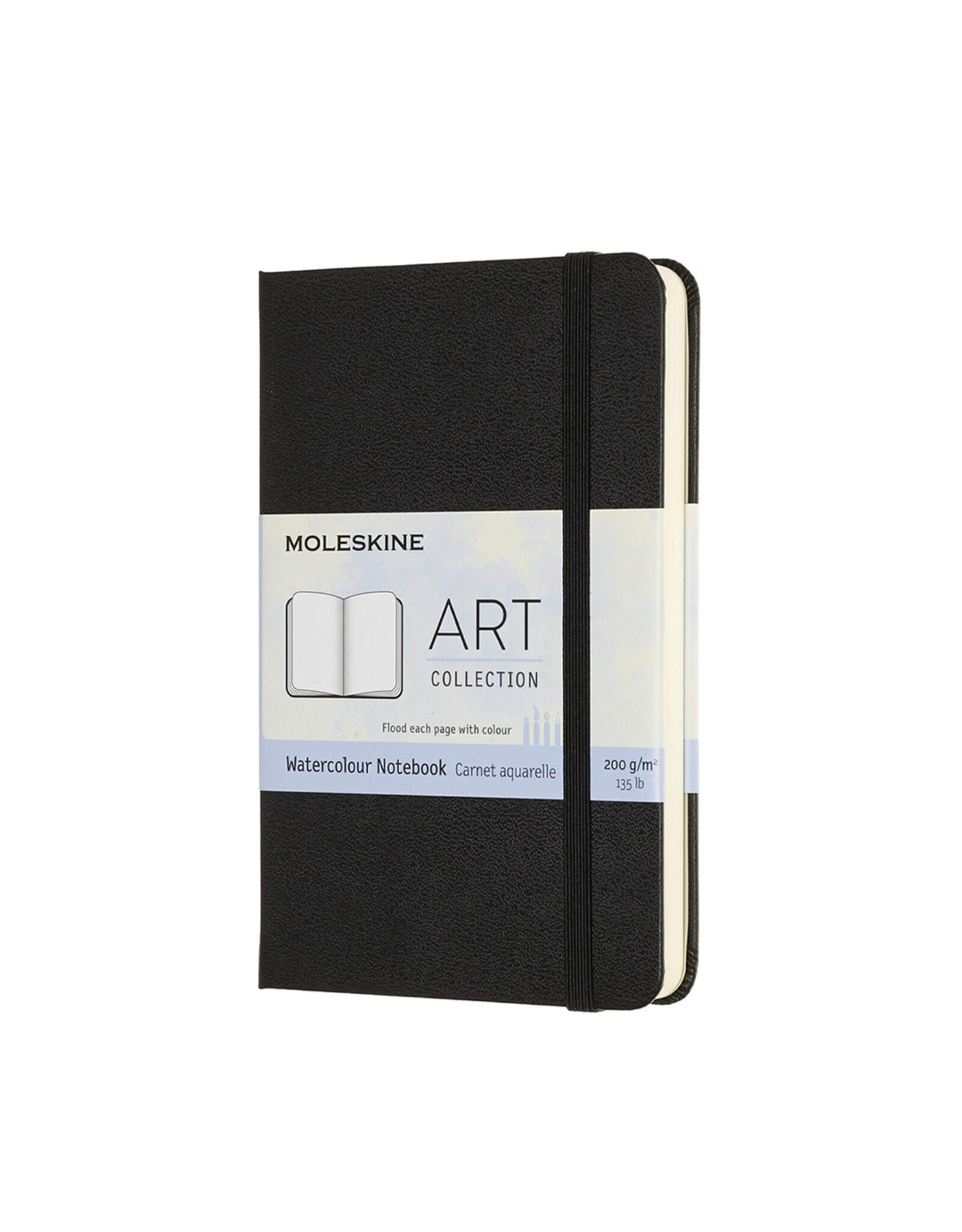 Moleskine Art Watercolour Notebook, Pocket, Black, Hard Cover