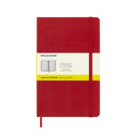 Moleskine Moleskine Classic Notebook, Large, Squared, Red, Hard Cover