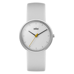 Braun BN0231 Classic Watch with Leather Strap (White)