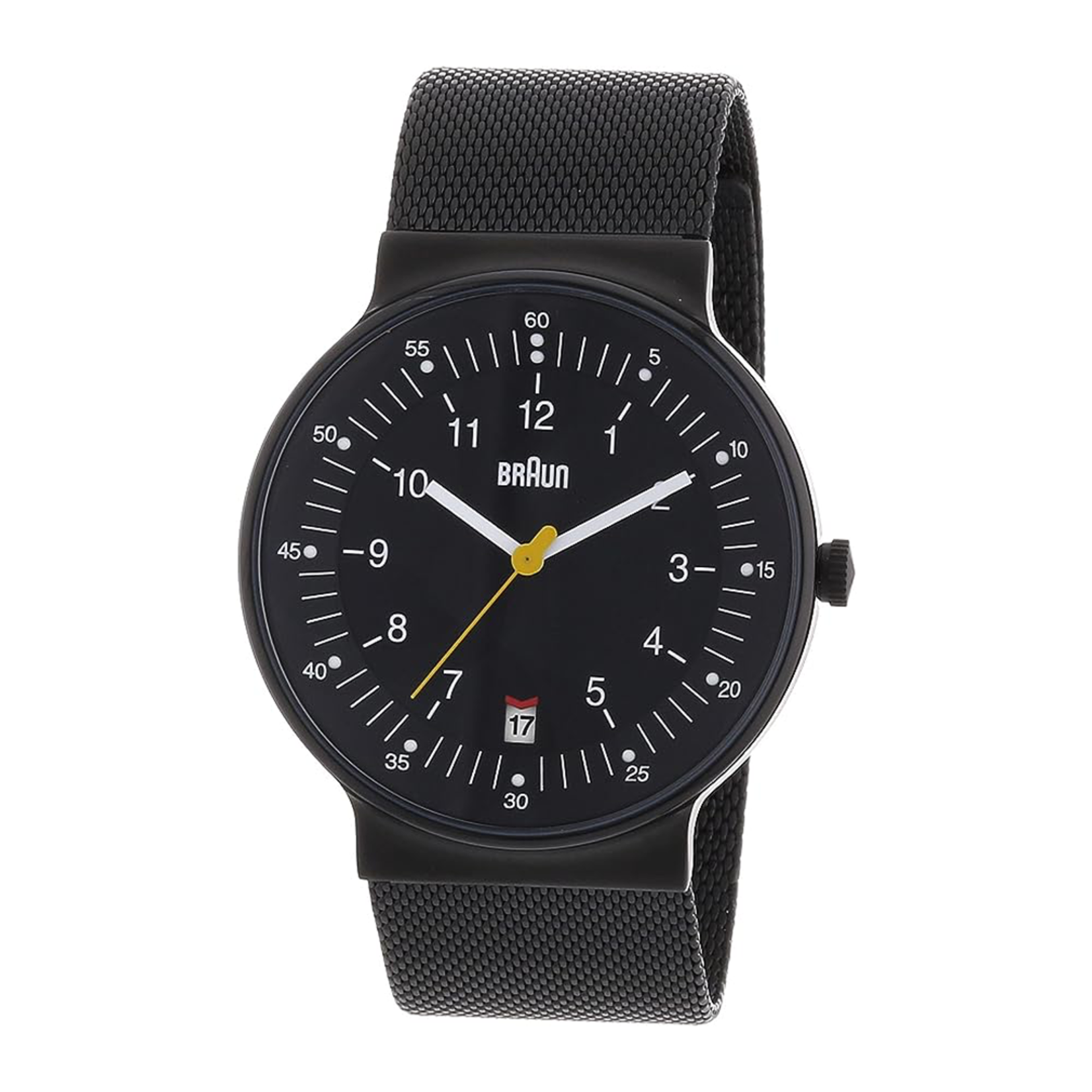 Braun Braun BN0032 Gents Classic Watch - Black Dial and Black Mesh Bracelet