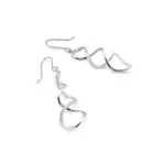 HK + NP Infinity Earrings Matte Finish