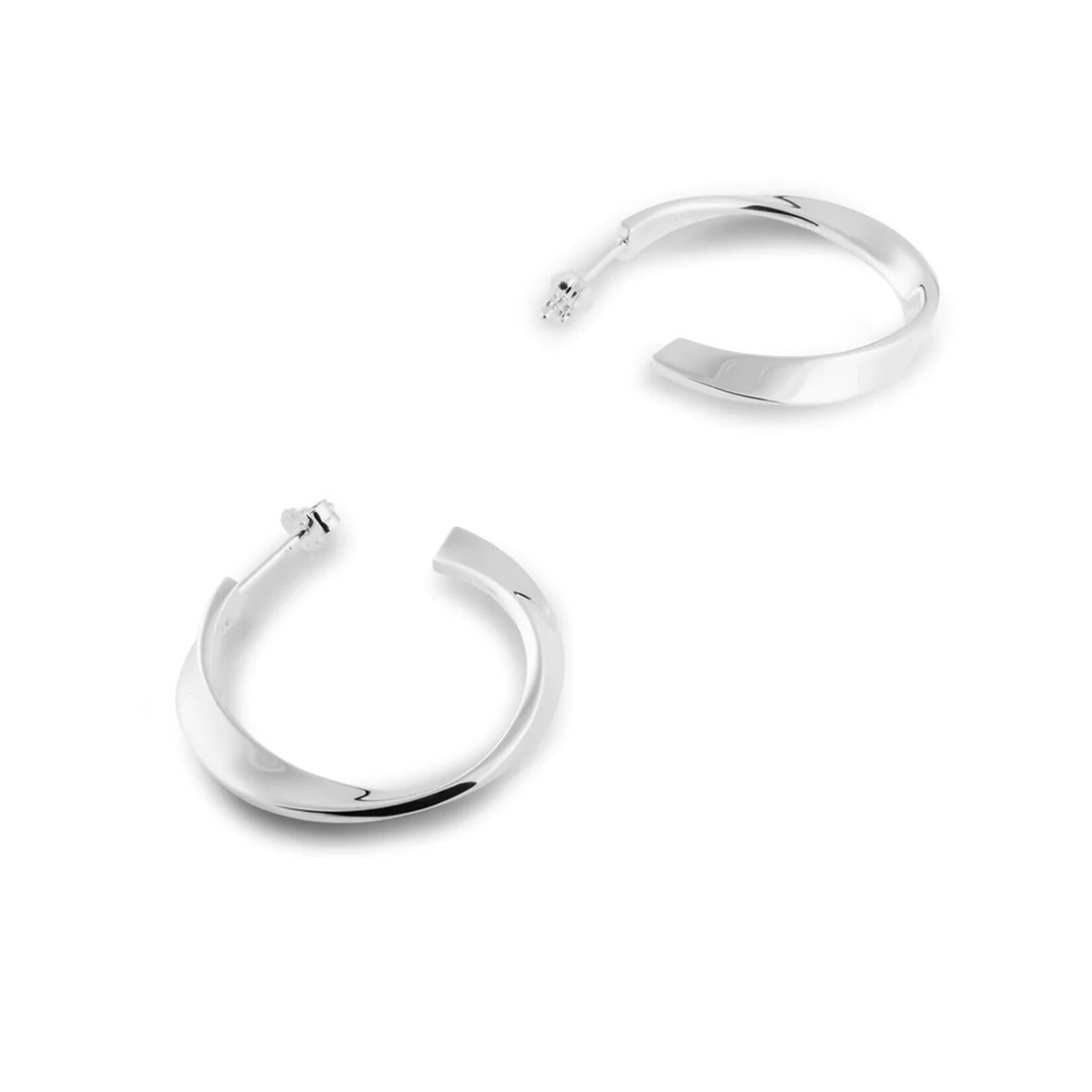 hk+np hk+np Twist Earrings - Mirror Finish