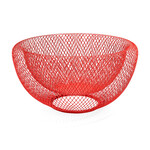 MoMA MoMa Wire Mesh Bowl, Red