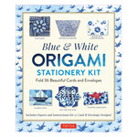 Blue and White Origami Stationary Kit