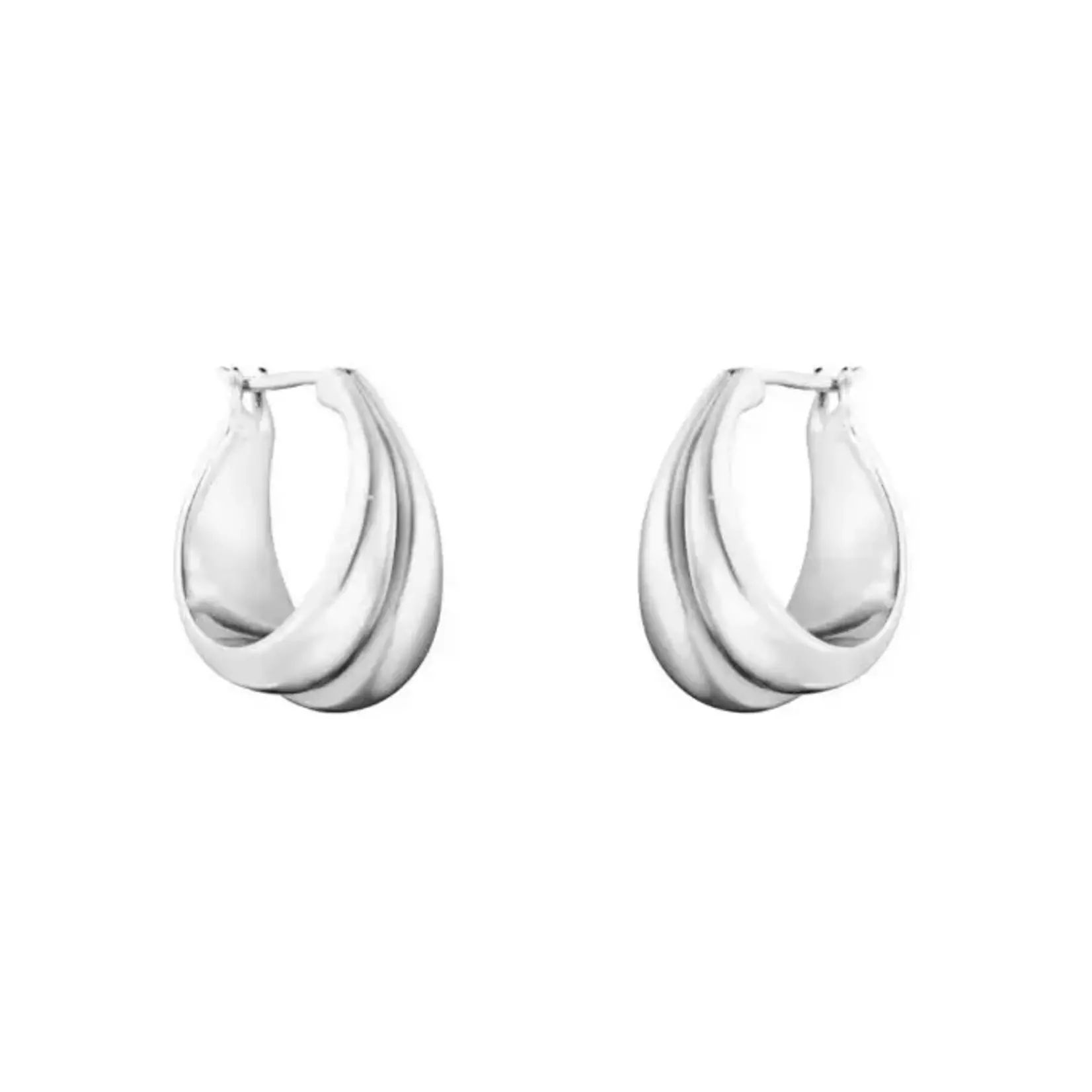 GEORG JENSEN GEORG JENSEN, Curve Medium Earring - Silver (501B)
