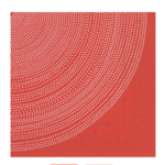 Marimekko Marimekko Cocktail Napkins, FOKUS RED