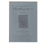 Bibliography of the Village Press 1903-1938