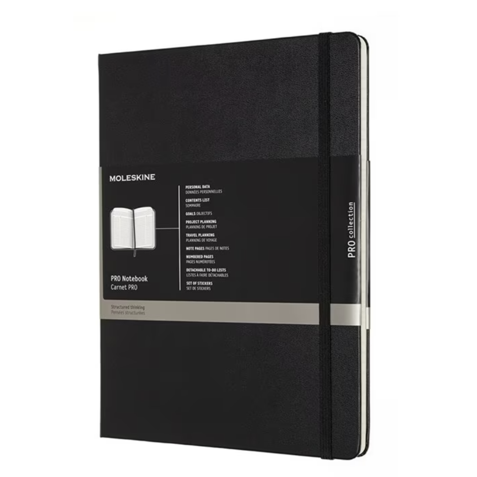 Moleskine Moleskine Pro Notebook, XL, Softcover - Black, Ruled