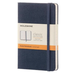 Moleskine Moleskine Pocket Hard Cover Ruled Notebook, Sapphire Blue