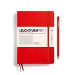 Leuchtturm A5  Hardcover Notebook, Red, Ruled