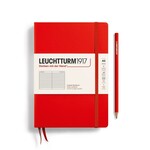 Leuchtturm Leuchtturm A5  Hardcover Notebook, Red, Ruled