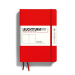 Leuchtturm Medium Hardcover Notebook, Plain, Red