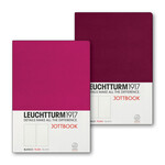 Leuchtturm Leuchtturm A5 Jottbook Double Notebook, Berry & Port Red, Plain