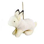 Knits by Ed Ornament, Snowshoe Hare