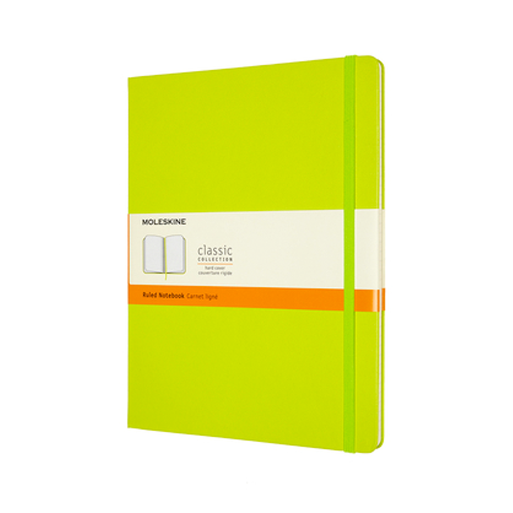Moleskine Moleskine Classic Notebook, Extra Large, Ruled, Lemon Green, Hard Cover (7.5 X 9.75)