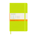 Moleskine Moleskine Classic Notebook, Large, Plain, Lemon Green, Hard Cover (5 x 8.25)