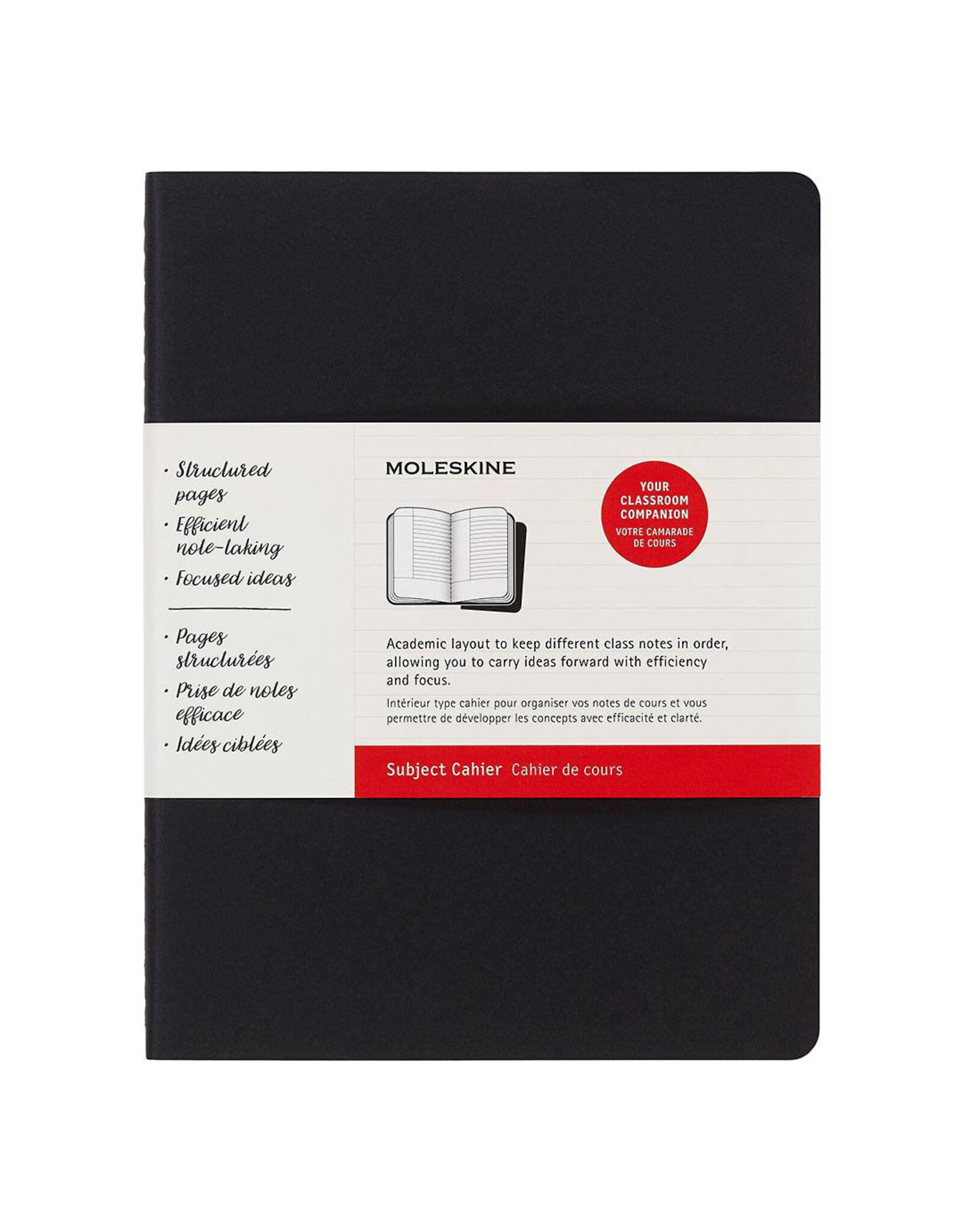 Moleskine Subject Cahier (set of 2), Black and Brown, X-Large