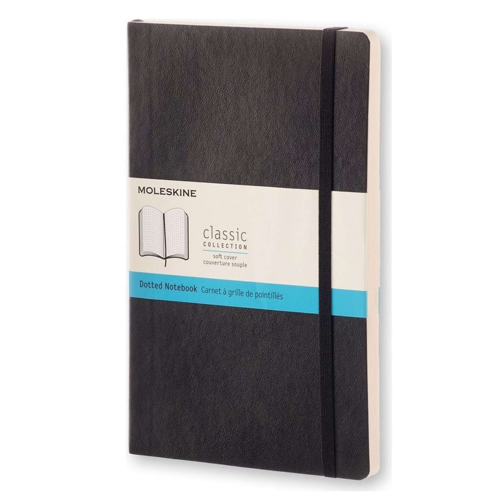 Moleskine Classic Notebook Large Dotted, Soft Cover Black