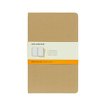 Moleskine Moleskine Large Cahier, Ruled, Set of 3, Kraft (5 x 8.25)