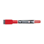 Pilot V-Board Master S Extra Fine Whiteboard Marker with Eraser - Red