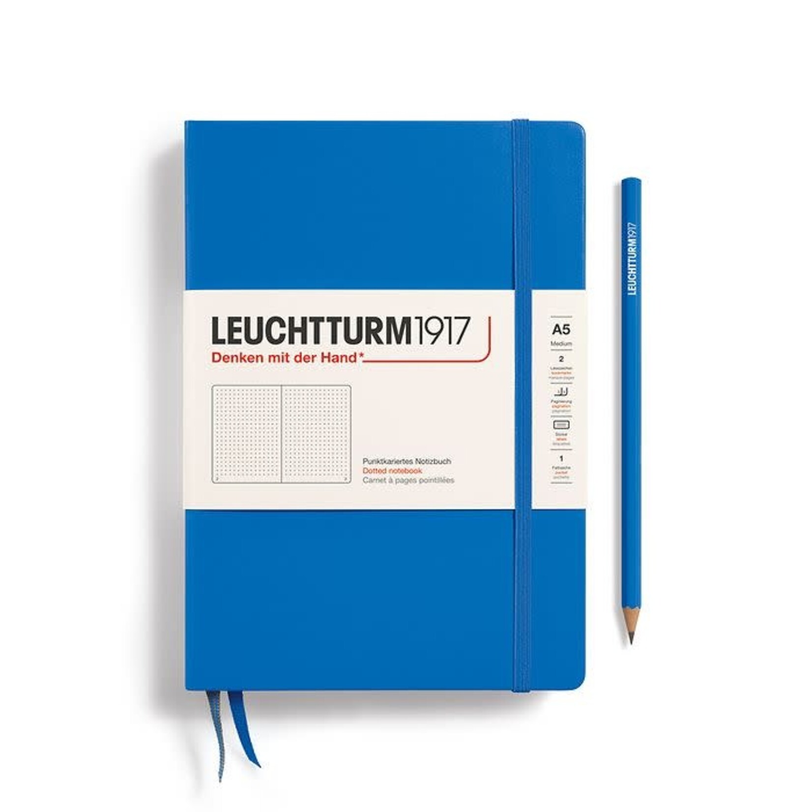 Leuchtturm Leuchtturm1917 Notebook, Medium (A5), Hardcover - Sky, Dotted