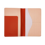 MoMA MoMA Recycled Leather Passport Holder, Rust/Pink