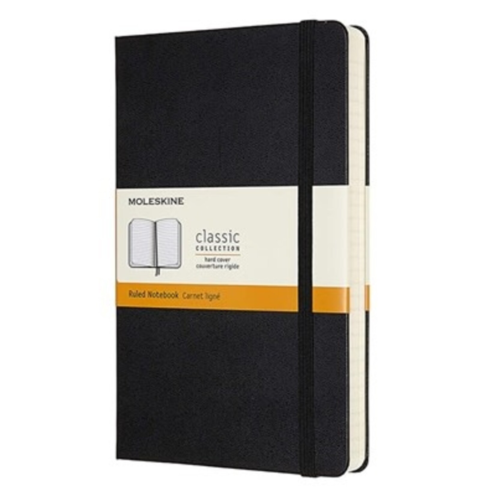Moleskine Moleskine Classic Notebook, Large, Hardcover - Black, Ruled
